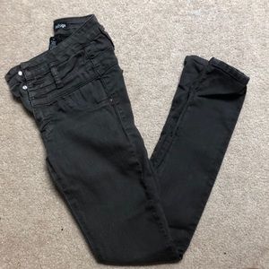 Dark gray denim pants